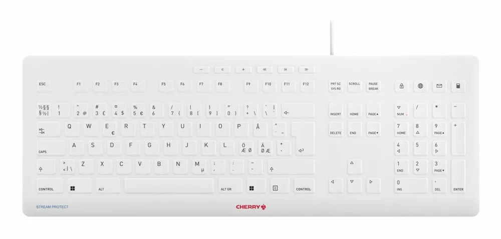 Cherry STREAM KEYBOARD | jk-8502pn-0 | Tastatur - desifizierbare Hygienetastatur