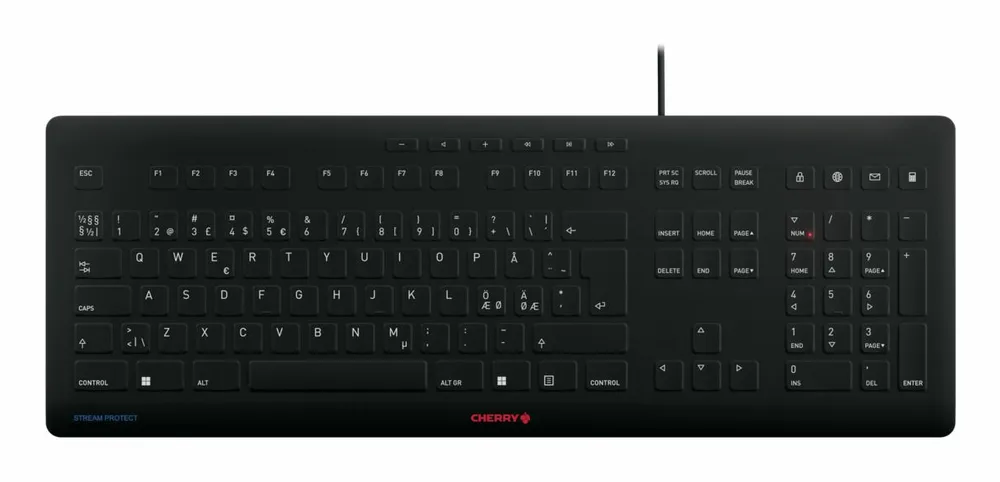 Cherry STREAM KEYBOARD | jk-8502pn-2 | Tastatur - desifizierbare Hygienetastatur