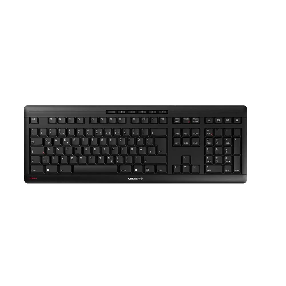 CHERRY STREAM KEYBOARD WIRELESS Kabellose Tastatur QWERTZ Schwarz