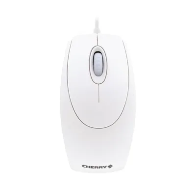 Cherry Wheelmouse Weiße und graue optische Maus – 1200 Dpi