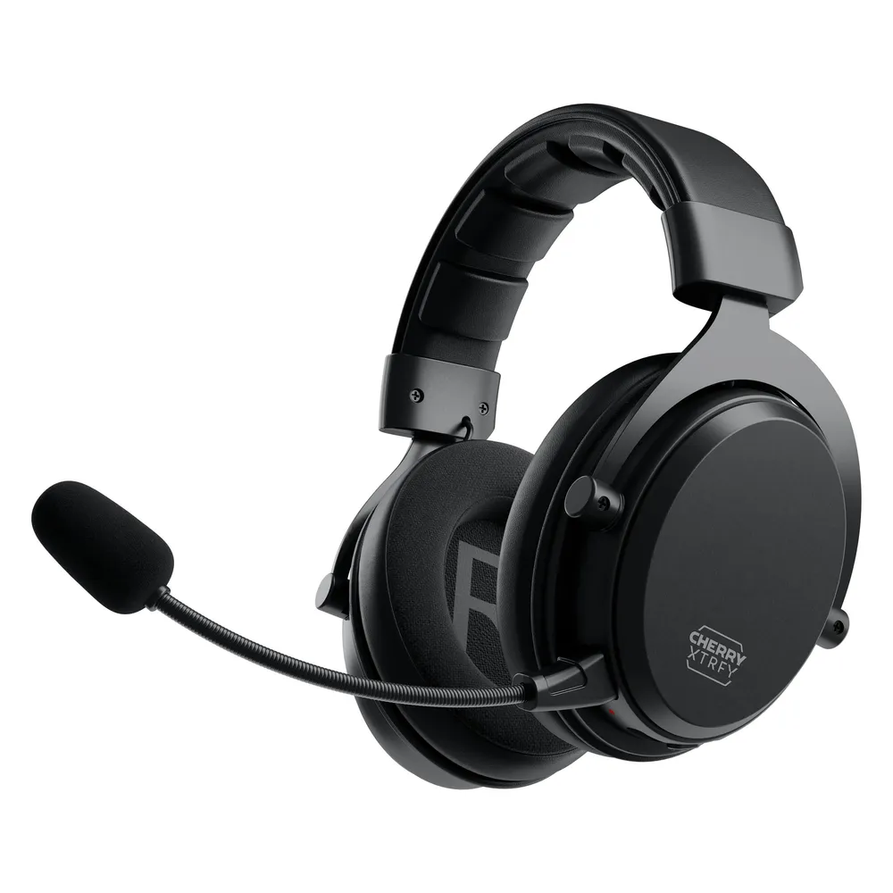 Kopfhörer Cherry Xtrfy H3 Wireless Bluetooth Gaming mit abnehmbarem Mikrofon schwarz