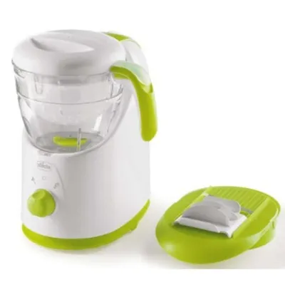 Dampfgarer Chicco Easy Meal 1 Korb Grün Weiß 500 W Freistehend Drehregler