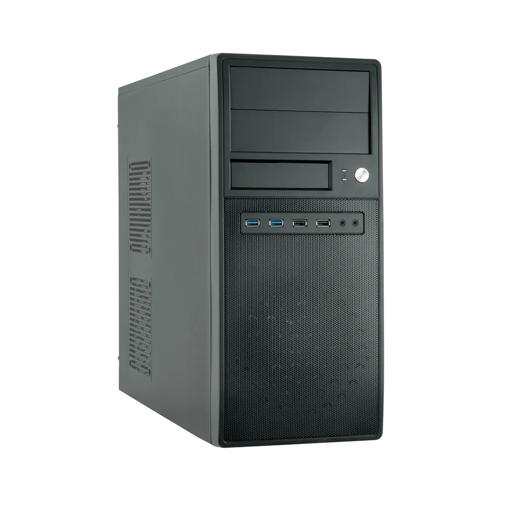 Gehäuse Chieftec CG-04B-OP Midi Tower Schwarz ATX micro ATX