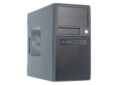 PC-Gehäuse Chieftec CT-04B-OP Mini Tower micro ATX Schwarz