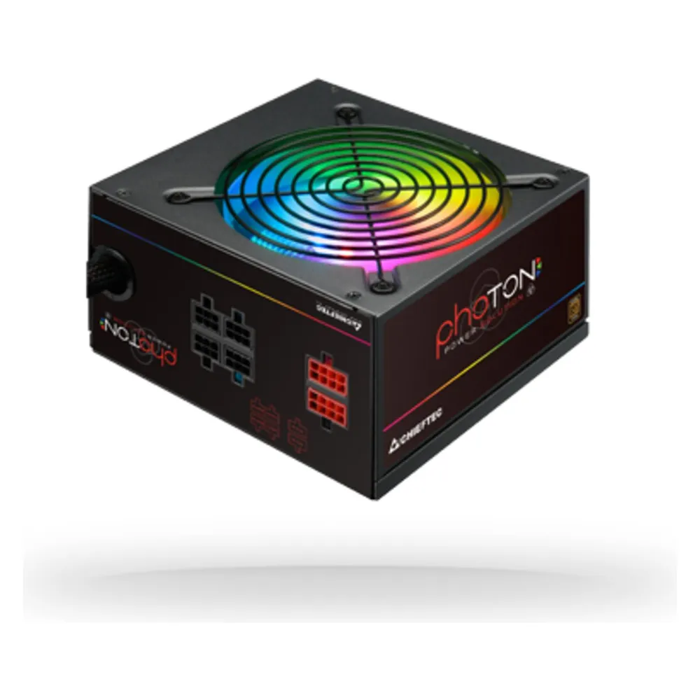 Chieftec Photon RGB 650W ATX 12V 85 proc Bronze Active PFC 120mm tylus RGB ventiliatorius