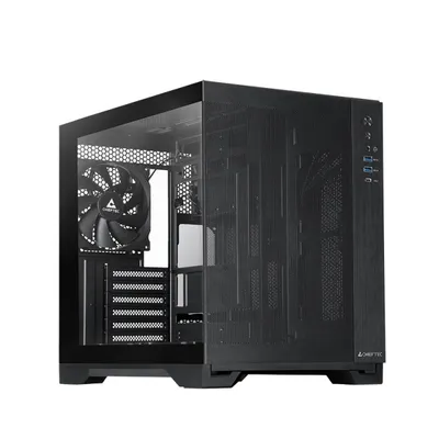 PC-Gehäuse Chieftec Visio GM-30B-M-OP Schwarz Tower Midi ATX
