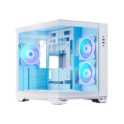PC-Gehäuse Chieftec GM-30W-TG-OP Würfel ATX Micro ATX Mini-ITX Weiß Multi