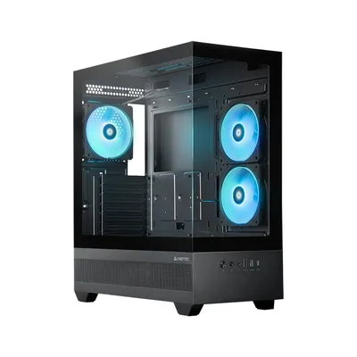 PC-Gehäuse Chieftec GT-01B-OP Midi Tower Schwarz RGB