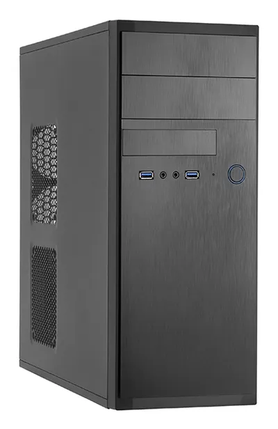 PC-Gehäuse Chieftec HQ-01B-OP Midi Tower Schwarz ATX