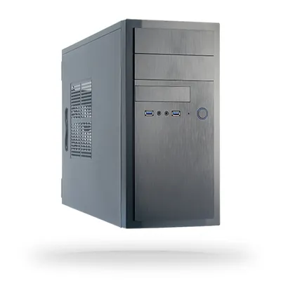 PC-Gehäuse Chieftec HT-01B-350GPB Midi Tower micro ATX 350W