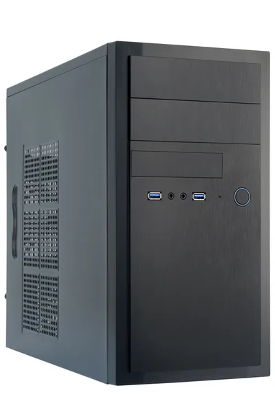 Gehäuse Chieftec HT-01B-OP Mini Tower micro ATX Aluminium schwarz