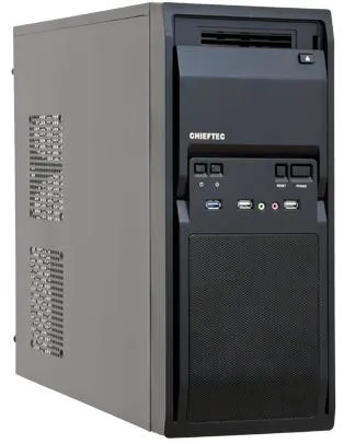 PC-Gehäuse Chieftec LG-01B-OP Midi Tower Schwarz ATX micro ATX