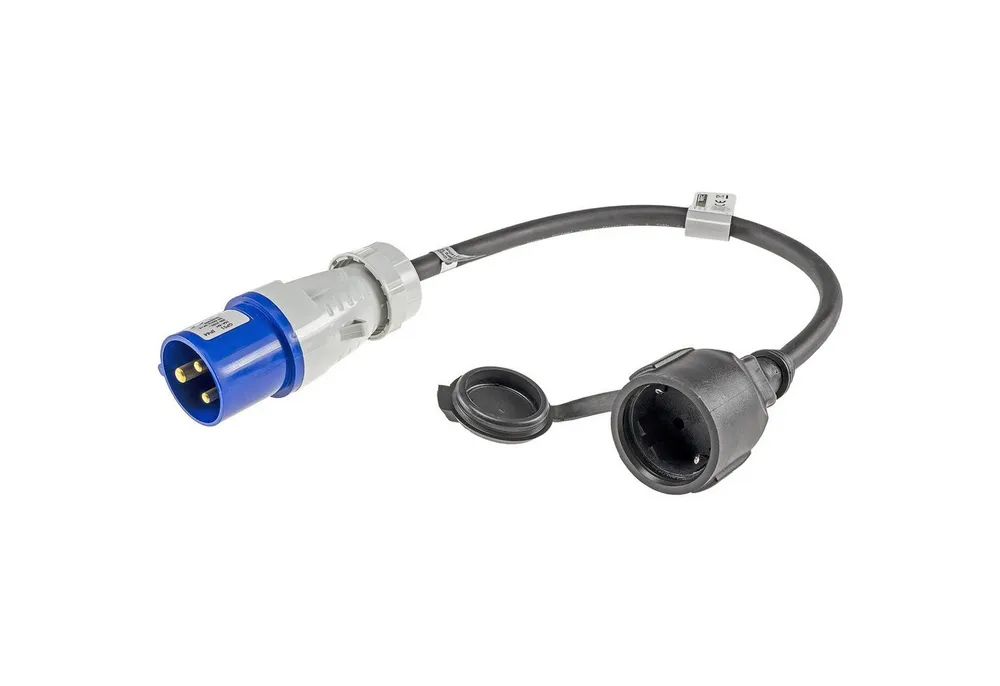 ChiliTec CHILITEC CEE-Adapter 22852, 0,35 m, CEE auf Schutzkontaktkupplung CEE-Adapterkabel