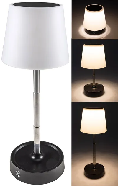 CHILITEC LED Akku Tischleuchte dimmbar, ausziehbar 115...290 mm