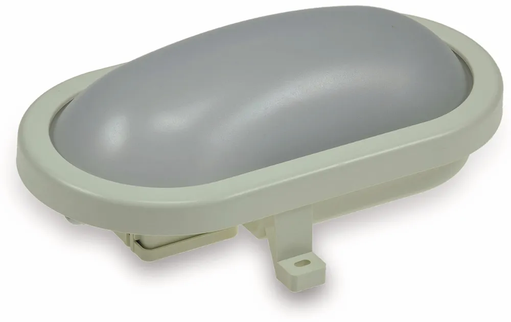 CHILITEC LED-Oval-Leuchte 22266, EEK: G, 12 W, 960 lm, 3000 K, 216 mm, grau