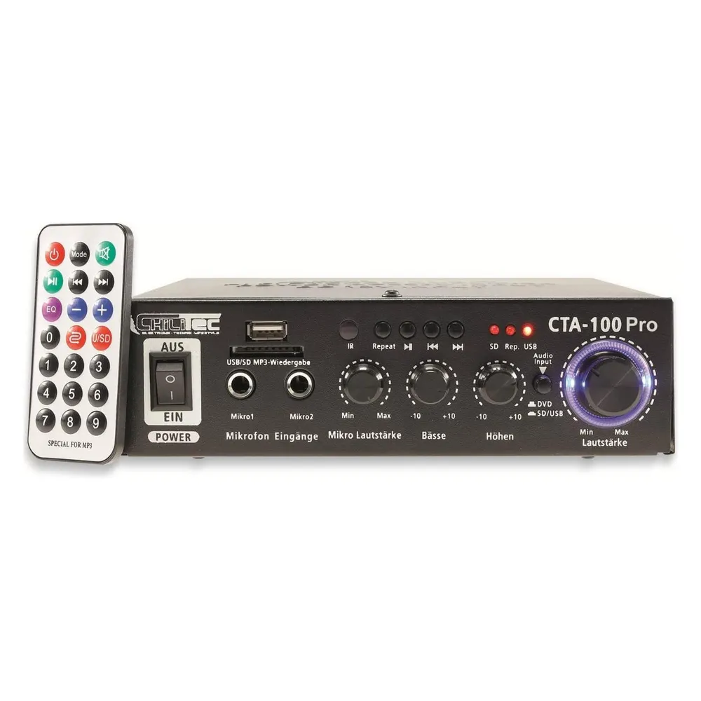 CHILITEC Mini-HiFi-Verstärker CTA-100 pro