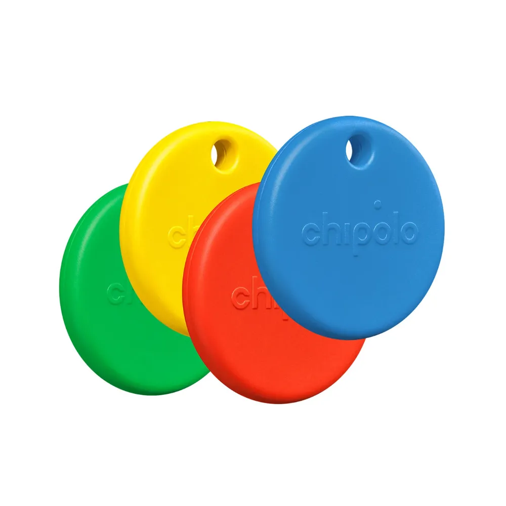 Chipolo Pop - Bluetooth-Tracker für Apple und Android - 4er-Set - Blau
