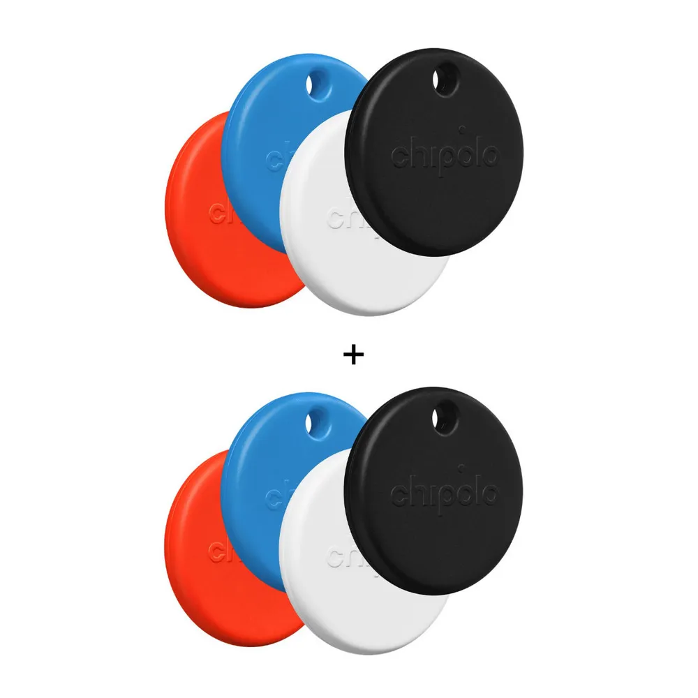 Chipolo Pop - Bluetooth-Tracker für Apple und Android - 8er-Set