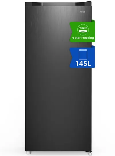 CHiQ Gefrierschrank Schneller Gefrierschrank FSD160D4E, 131 cm hoch, 54 cm breit, 4 Sterne 145L Gefrierschrank, 12 Jahre Garantie auf den Kompressor