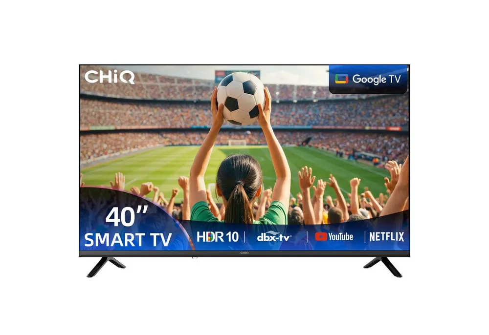 CHiQ L40FT LED-Fernseher (100 cm/40 Zoll, Full HD(1920*1080), Android TV, Smart-TV, Google TV, HDR 10, Dolby Audio & DBX-TV, Google TV OS mit 10.000+ Apps)