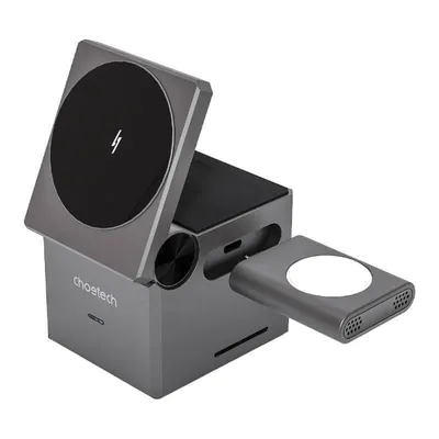 Drahtloser Lader Choetech T632-F 3 in 1 15W Schwarz
