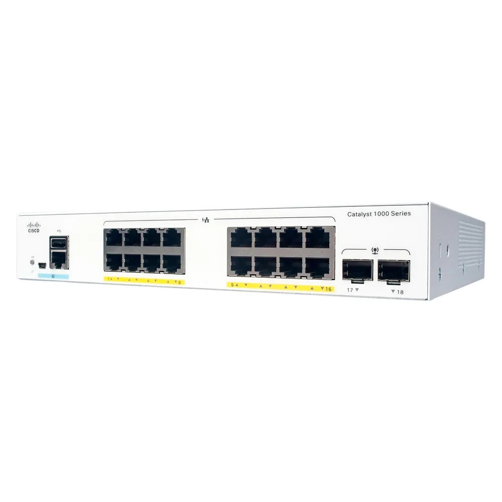 Cisco PoE+ Switch C1000-16P-E-2G-L 16 Port