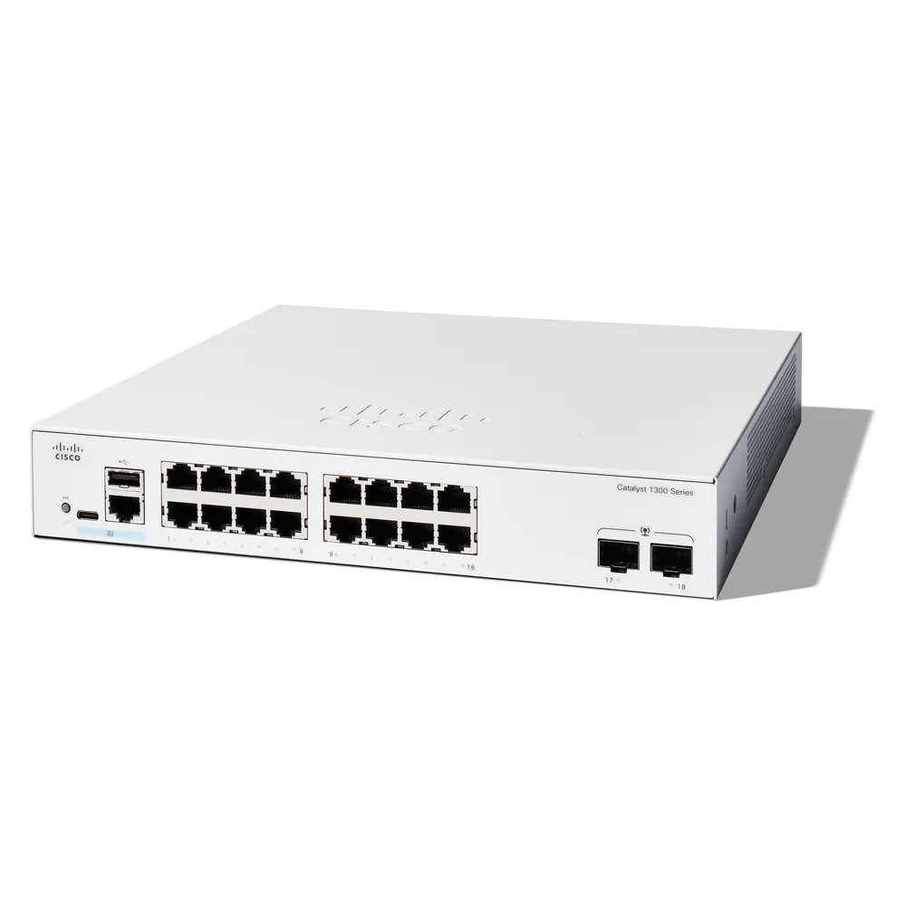 Switch Managed Cisco C1300-16T-2G 16x Gigabit Ethernet 2x SFP L2/L3 Switch