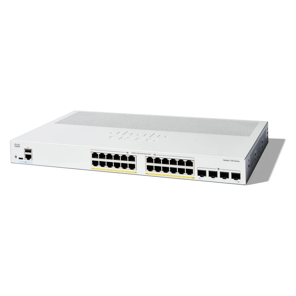 Cisco 24-Port Gigabit PoE+ Switch mit 4 SFP L2/L3 Managed QoS VLAN 56 Gbit/s