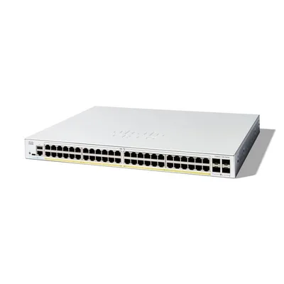 Cisco 48 RJ-45 Gigabit Switch mit 4 SFP+ Layer L2/L3 QoS Metal Managed Weiß