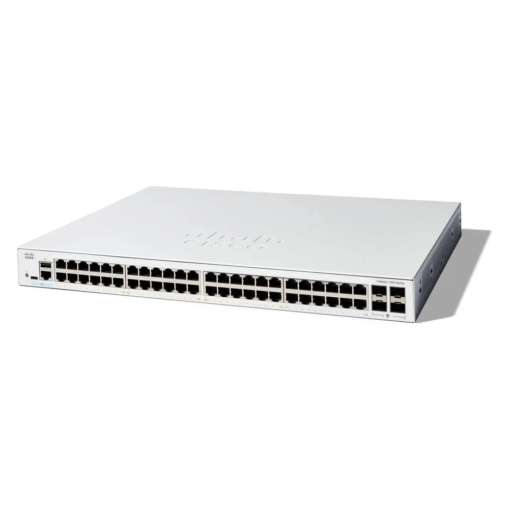 Cisco Switch 48 RJ-45 Ethernet 4 SFP L2/L3 1400 MHz 1024 MB AC Weißmetall