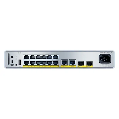 Switch Cisco C9200CX-12P-2X2G-E Gigabit Ethernet PoE Managed Rack