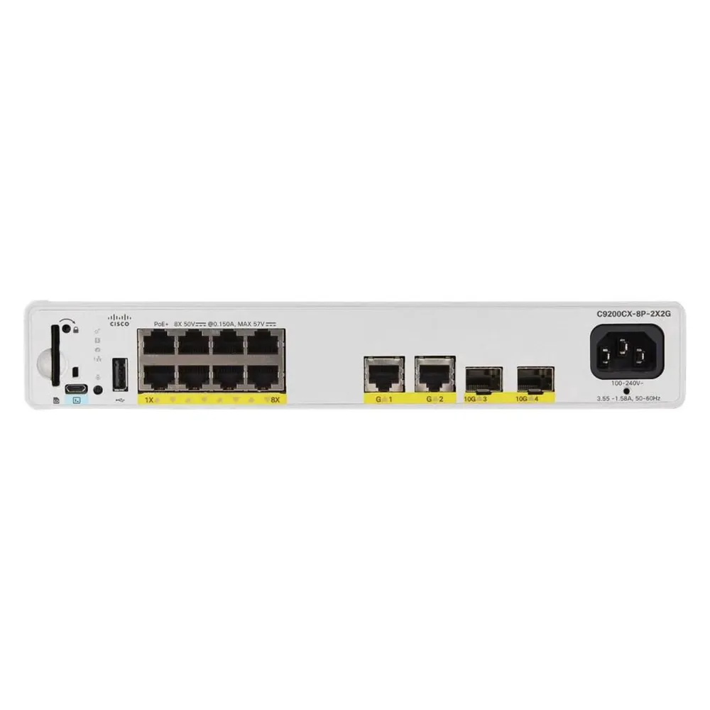 Switch Cisco Catalyst C9200CX-8P-2X2G-E Verwaltet L2/L3 8 Ports PoE+