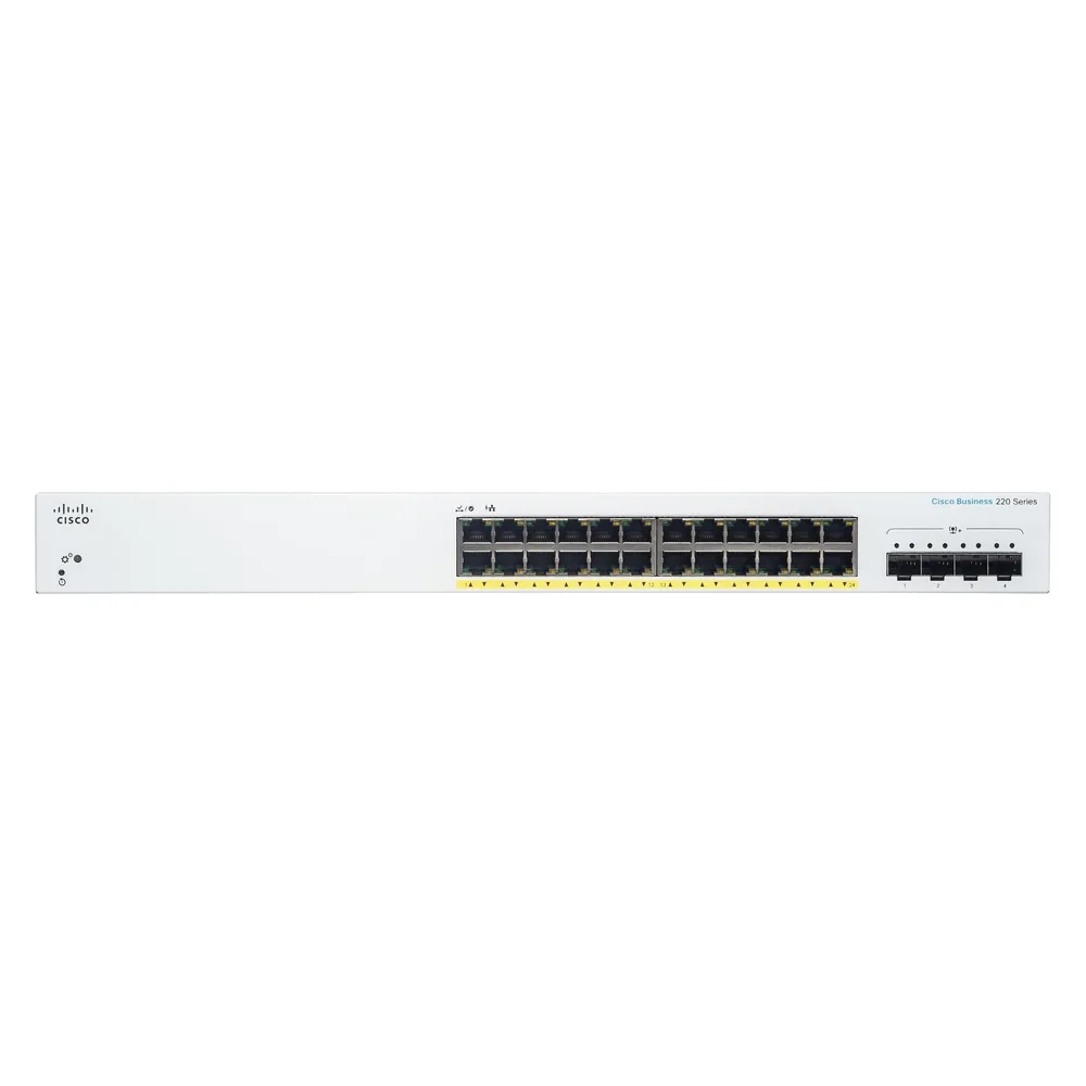 Cisco PoE+ Switch CBS220-24FP-4X 28 Port