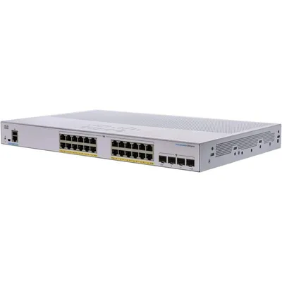 Cisco CBS250-24P-4G-EU Netzwerk-Switch 24 GE PoE-Ports 4 x 1 G SFP Silber