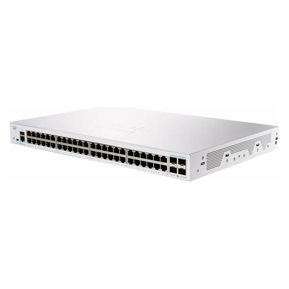 Cisco CBS250-48T-4X-EUSNetzwerk-Switch 48 GE-Ports 4 x 10G SFP+ Silber