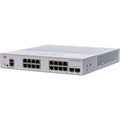 Cisco CBS350-16T-2G-EU Netzwerk-Switch 16 GE-Ports 2 x 1G SFP Silber