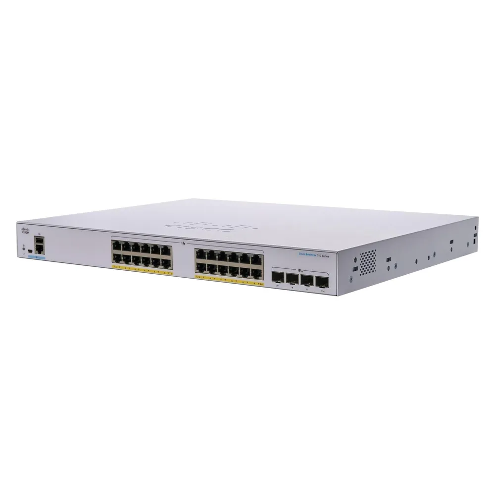 Cisco PoE+ Switch CBS350-24FP-4G-EU 28 Port