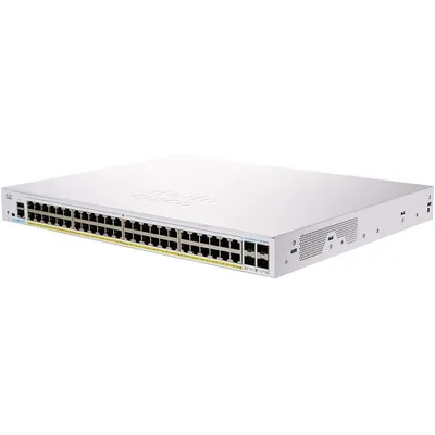 Cisco CBS350-48P-4G-EU Netzwerk-Switch 48 GE PoE-Ports 4 x 1 G SFP Silber