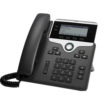 IP-Telefon Cisco 7811 Schwarz Silber 1 Leitung PoE LED-Display Wandmontage