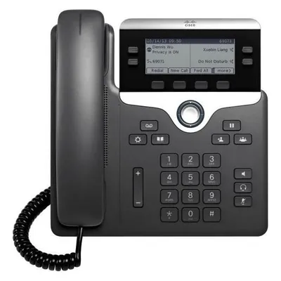 IP-Telefon Cisco 7821 2 Leitungen Schwarz/Silber Schreibtisch/Wand