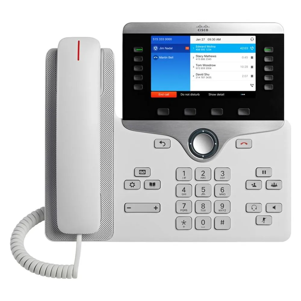 IP-Telefon Cisco 8841 Kohle 5" Schreibtisch/Wand PoE