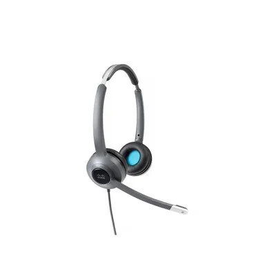 Kopfhörer Cisco 522 kabelgebunden USB und 3,5 mm Klinke für Büro und Callcenter schwarz grau