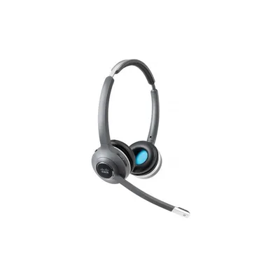 Cisco 562 kabellose Bluetooth Headsets für Büro mit Mikrofon und Basis, schwarz und grau