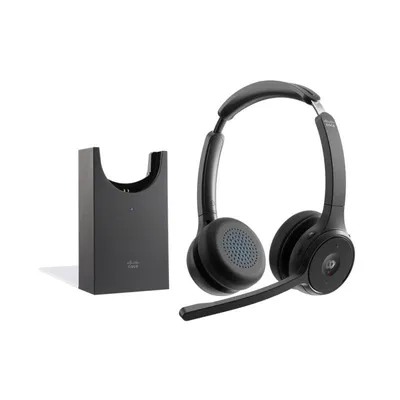 Cisco HS-WL-722-BUNAS-C kabellose Bluetooth Kopfhörer mit Geräuschunterdrückung und Mikrofon schwarz