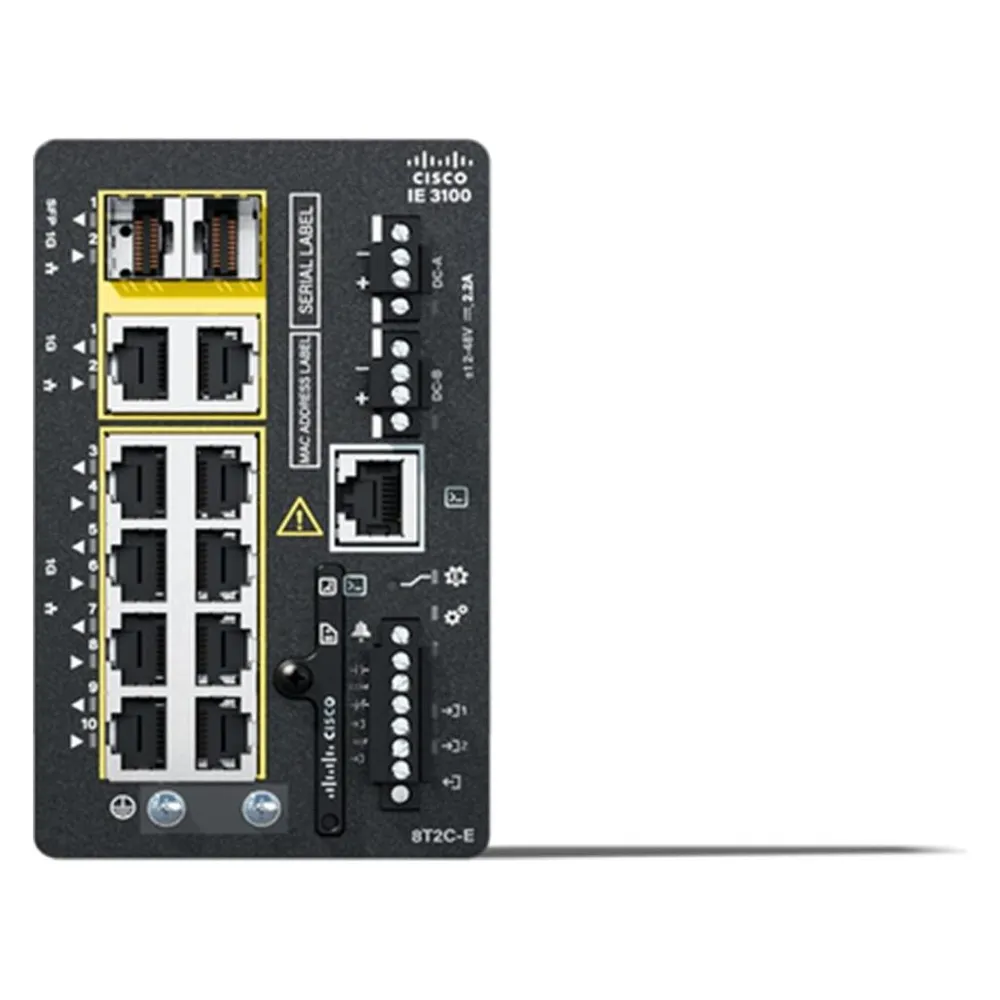 Switch Cisco Catalyst IE-3100-8T2C-E Managed L2 Gigabit Ethernet Rack