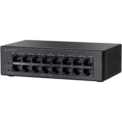Cisco SG110D-16 Switch mit 16 Fast-Ethernet-Ports