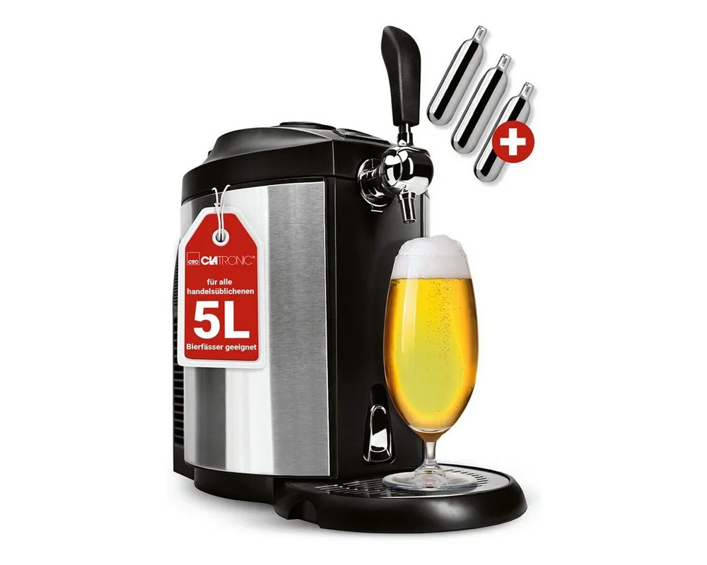CLATRONIC Bierzapfanlage BZ 3740, 65 Watt, 5 Liter