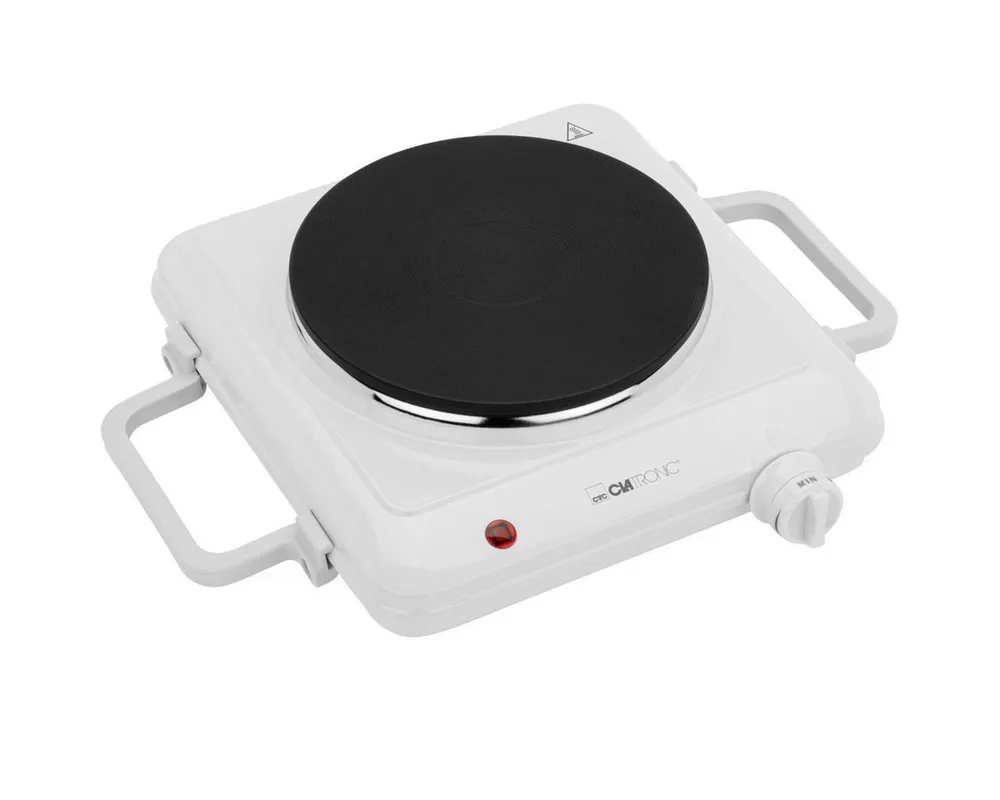 CLATRONIC Einzelkochplatte EKP 3582, für Camping, Küche, Büro, 1500W, Ø ca. 180 mm