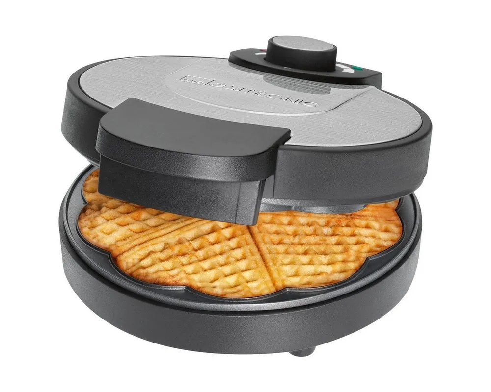 CLATRONIC Waffeleisen WA 3492, Waffeleisen 18cm Backfläche, antihaftbeschichtet