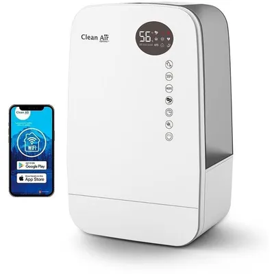 Luftbefeuchter Clean Air Optima CA-607W Smart Ionisator Kalt Warm Dampf 65m²